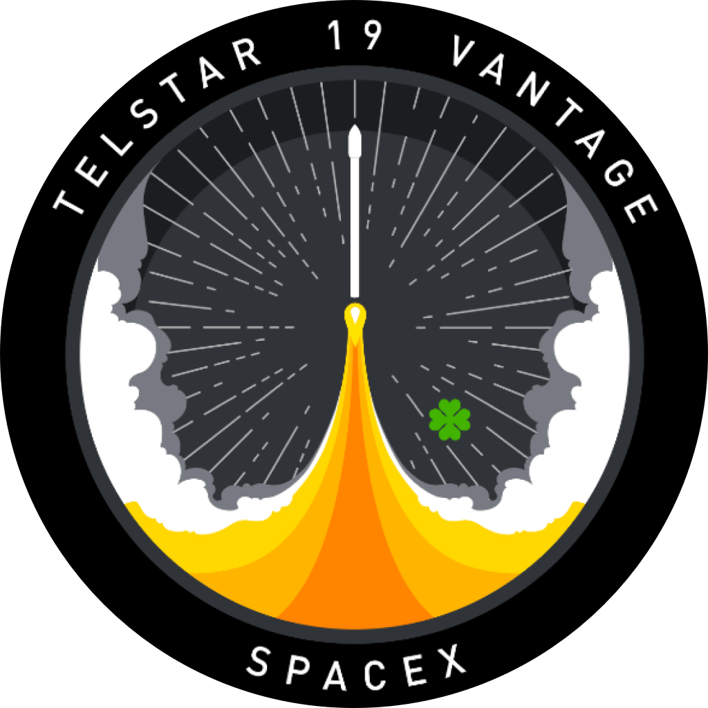 Mission patch for Telstar 19 VANTAGE