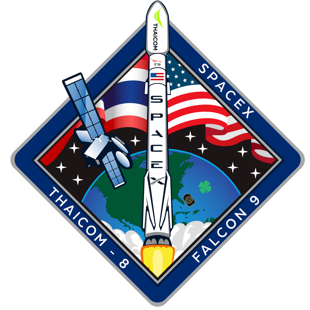 Mission patch for Thaicom 8