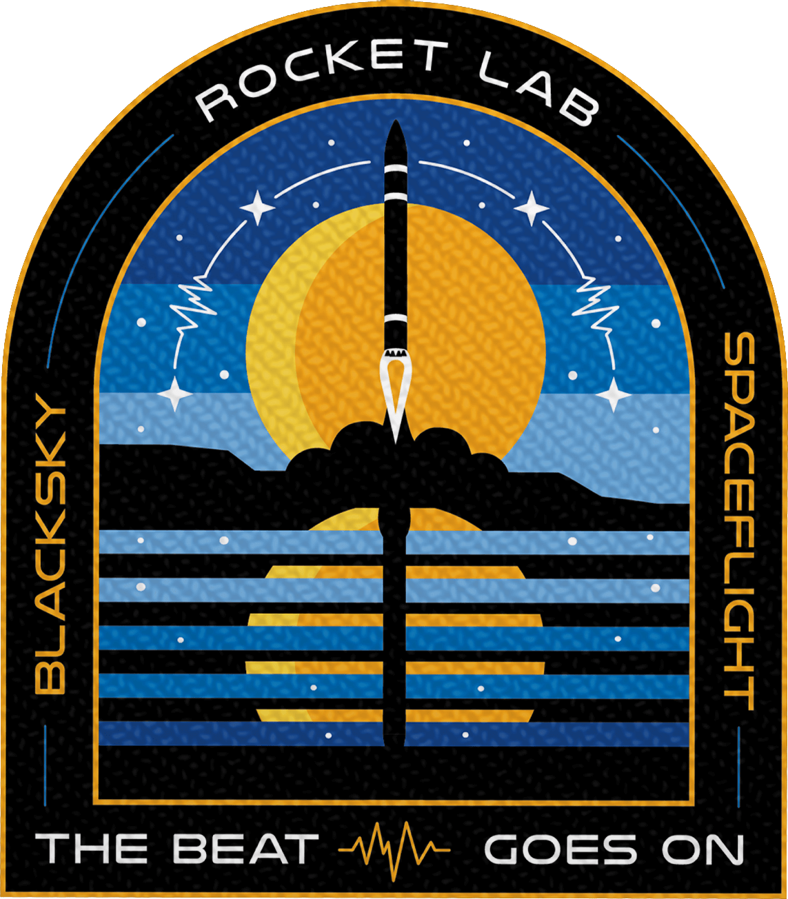 Mission patch for The Beat Goes On