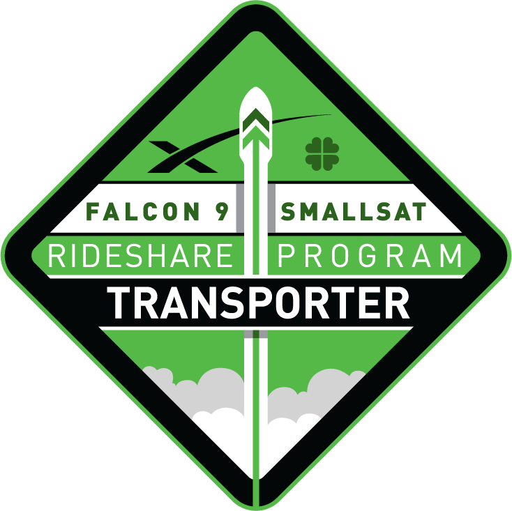 Mission patch for Transporter 8 (Dedicated SSO Rideshare)