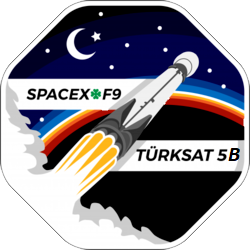 Mission patch for Türksat 5B