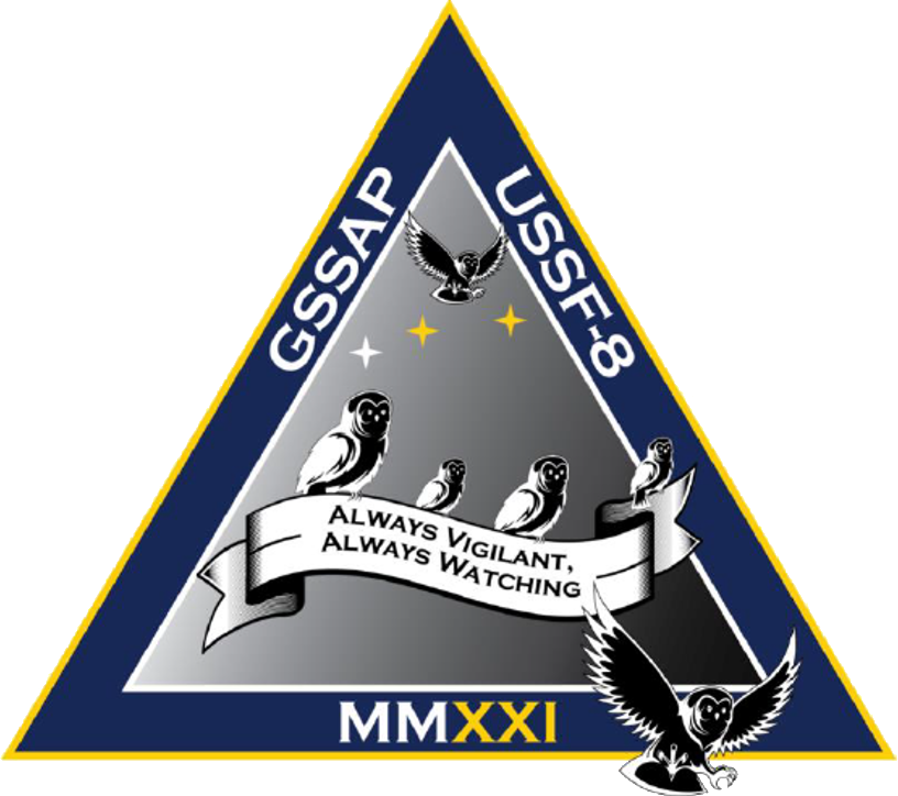 Mission patch for USSF-8
