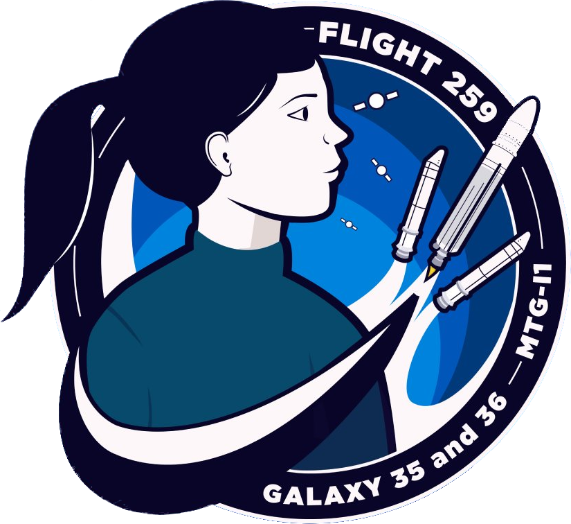 Mission patch for Galaxy 35 & 36, MTG-I1