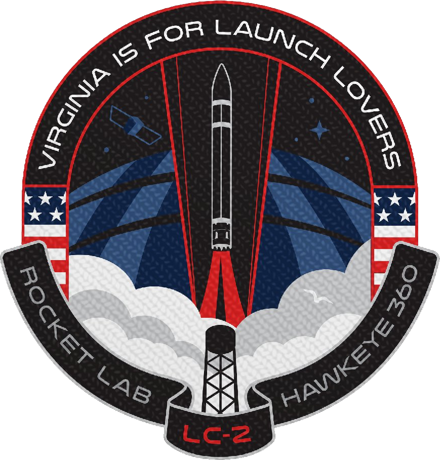 Mission patch for Virginia is for Launch Lovers